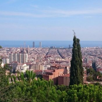 Uitzicht over Barcelona vanaf Parc Guel